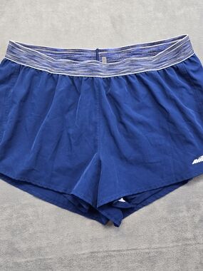 Avia Blue Women's Athletic Shorts with Multicolor Elastic Waistband